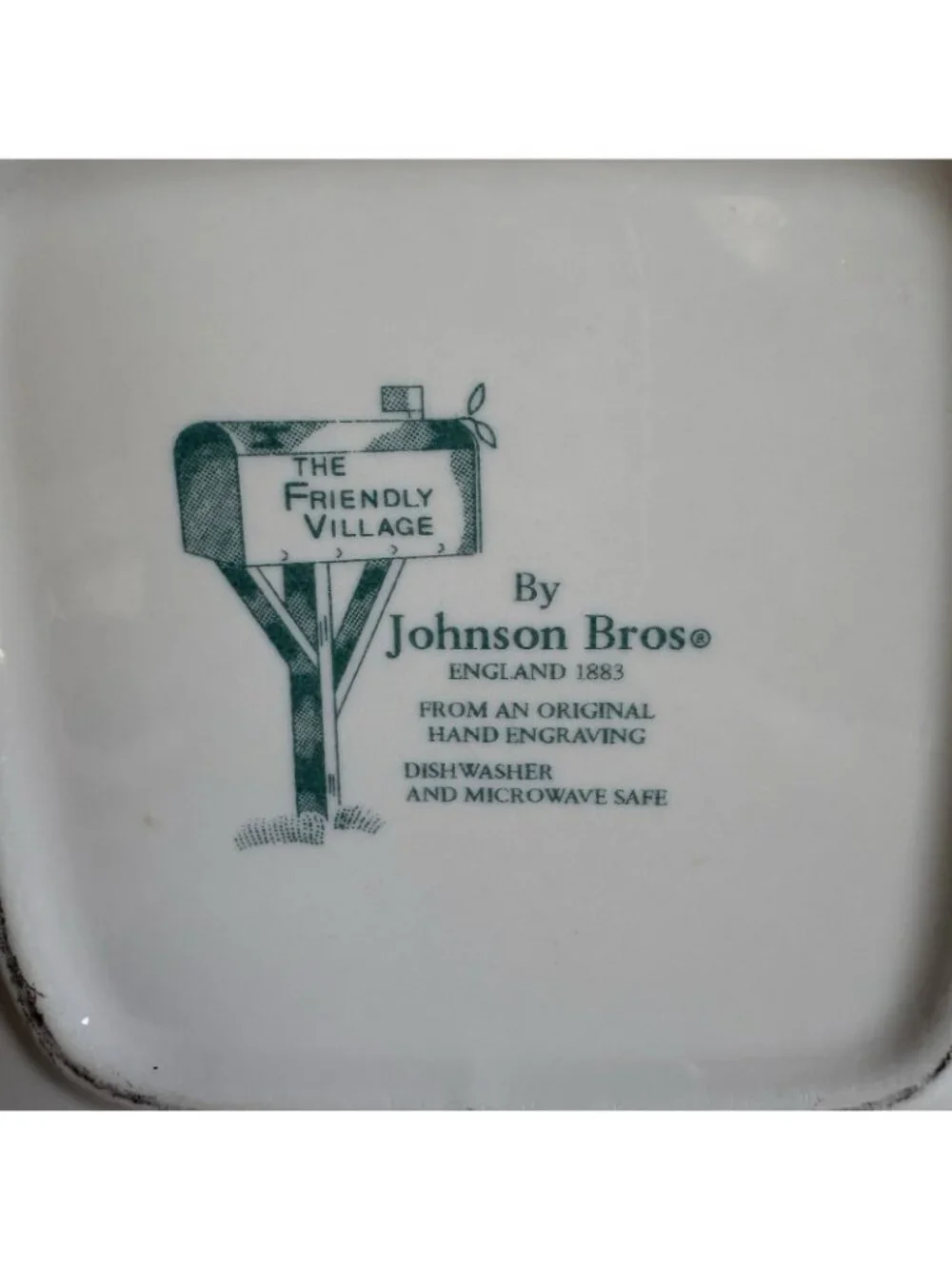 Johnson Bros Friendly Village 10” Square Ceramic Baker
